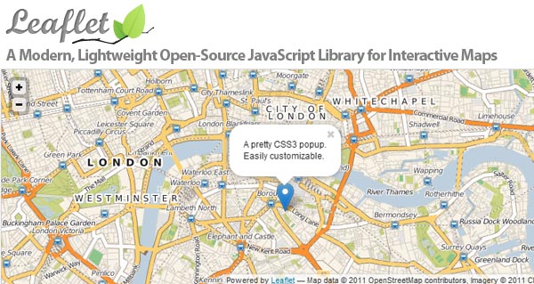 Leaflet: Lightweight OpenSoruce JavaScript Library For Interactive Maps