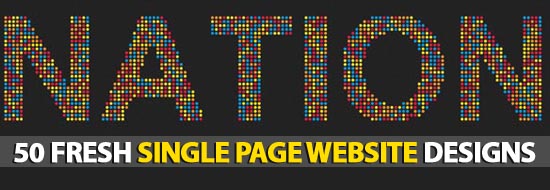 Post image of 50 Fresh Single Page Website Designs