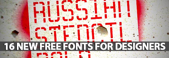 Post image of 16 New Free Fonts For Designers