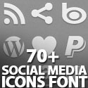 Post thumbnail of 70+ Social Icons Font (Pictograms)
