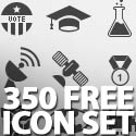 Post thumbnail of 350 Free Icons, Pixel-Perfect Glyphs Icons PSD