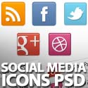 Post thumbnail of Classic Social Media Icons PSD