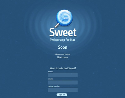 Sweet Coming Soon Page Design