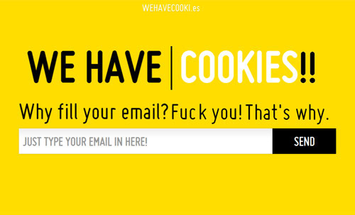 We Have Cookies Coming Soon Page Design