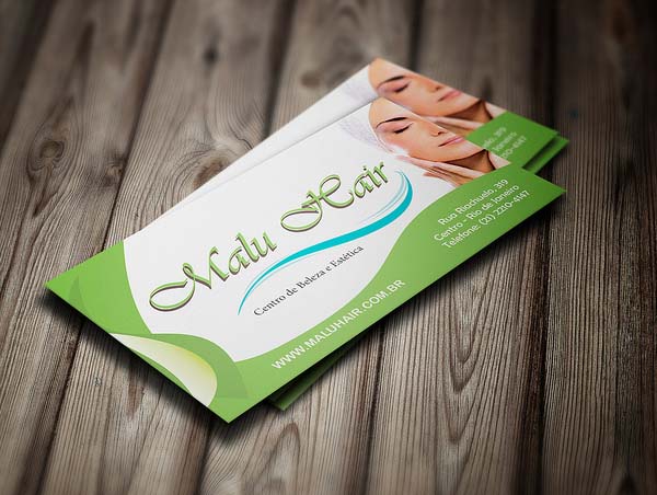 Malu Hair Business Card Design