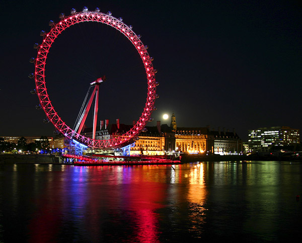 London at night (England)