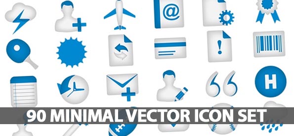 90 Beautifully Design Minimal Vector Icon Set