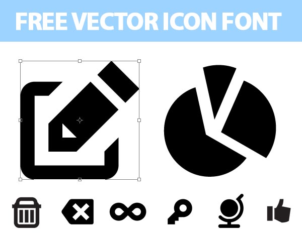 Free vector icons font