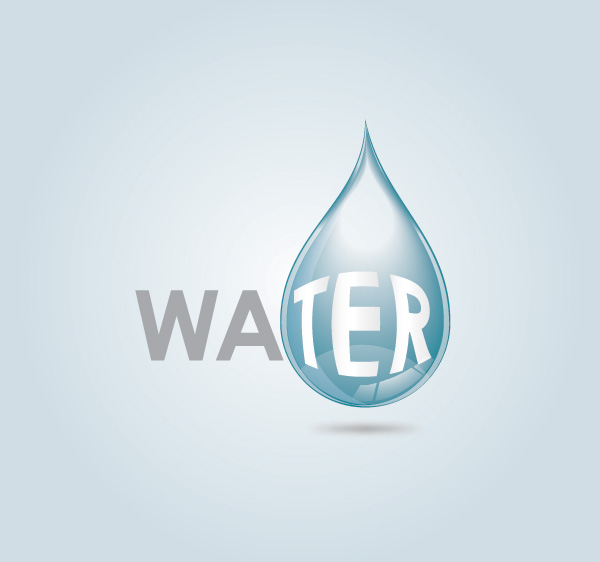 Water Drop Vector Graphic