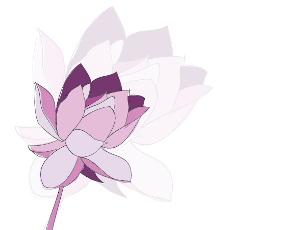Purple Flower Vector Graphic