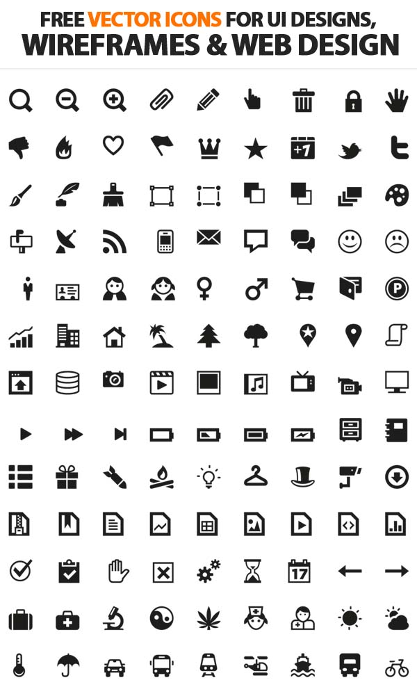 Free Vector Icons Pack 4
