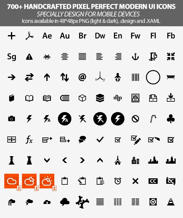 handcrafted pixel perfect modern ui icons