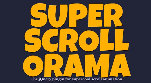 Awesome Scrolling Effects jQuery Plugin: SuperScrollorama