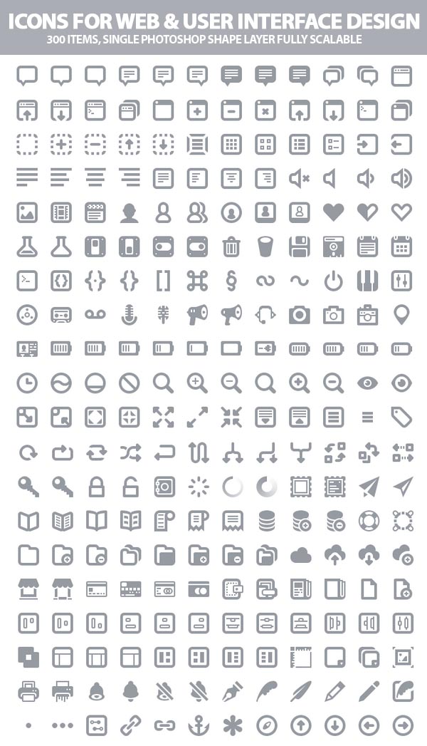 Free Icons For Web and UI Designers