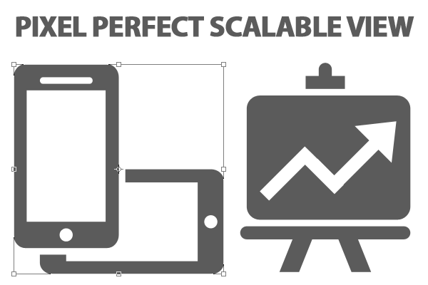 Free UI icons psd pixelperfect scalable view