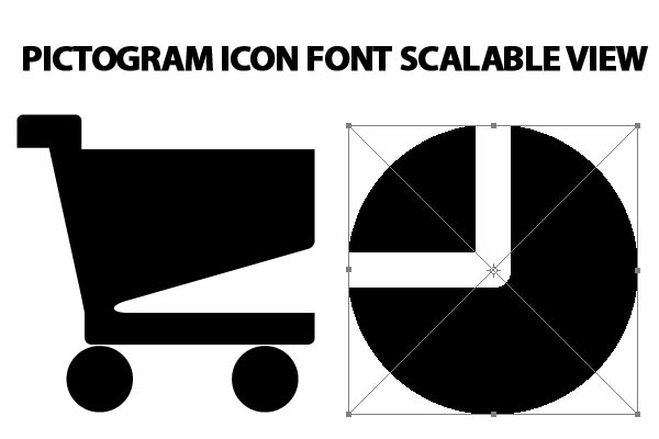 pictogram icon font Scalable, Customizable View