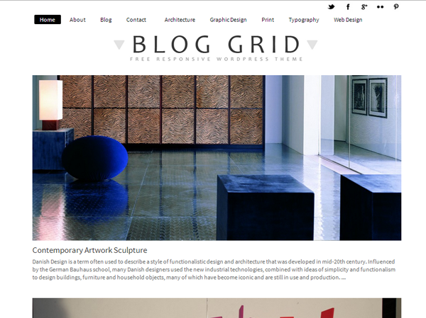 Blog Grid Responsive WordPress Theme - 19