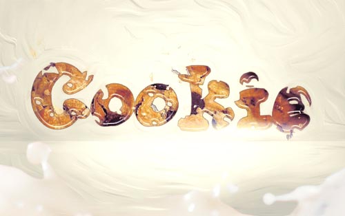 Create an Interesting Cookie Bite Text Effect in Photoshop