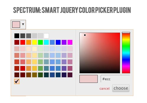 Spectrum: Smart jQuery Color Picker Plugin