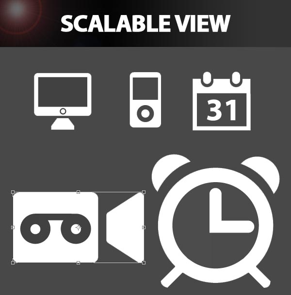 Free Vector Icons Scaleble View