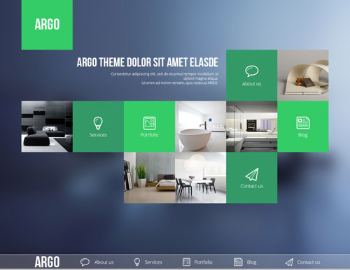 Argo - One Page Portfolio PSD Template