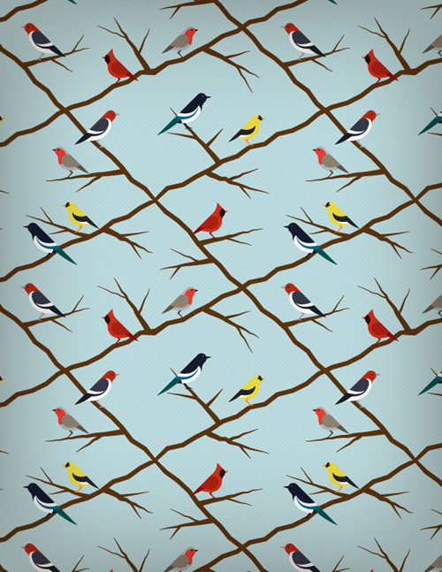 How to Create a Seamless Bird Pattern with Retro Touch in Illustrator