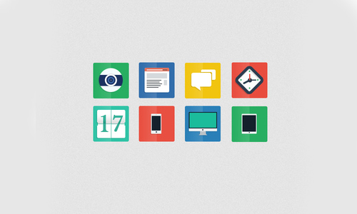 Flat Icons and Web Elements for UI Design-8
