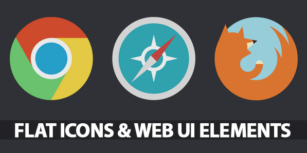35 Flat Icons and Web Elements for UI Design