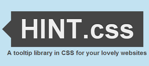 Hint.css: A Tooltip Library in CSS