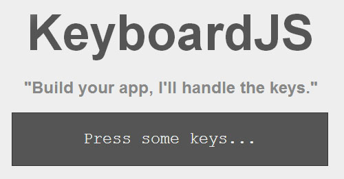 KeyboardJS: A JavaScript library for Handling keyboard and Combos
