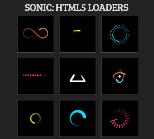 Sonic: HTML5 Loaders with an Editor