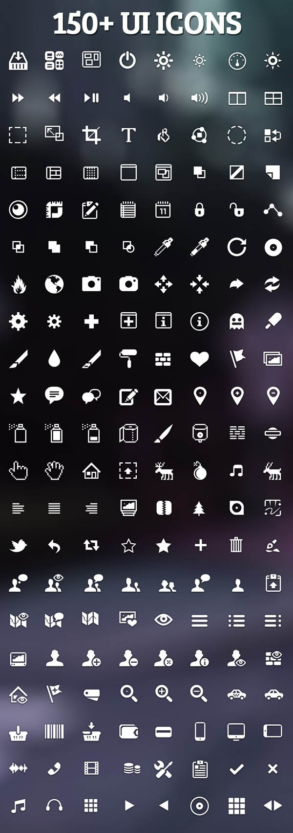Psd UI Icons - Preview