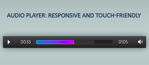 Audio Player: Responsive HTML5 and Touch-Friendly Player