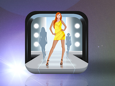 Fashion mobile app icons