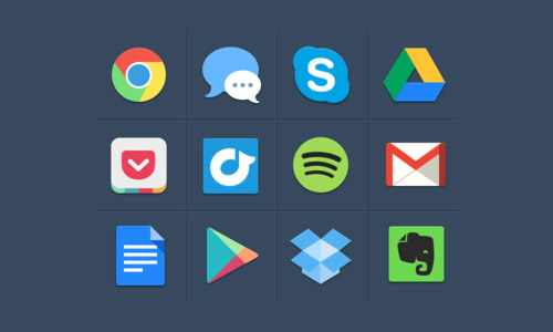Free Colorful Flat Icons