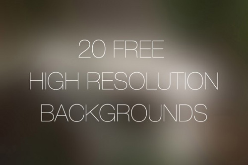 20 Free High Resolution Backgrounds