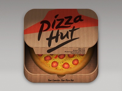 Pizzahut mobile app icons