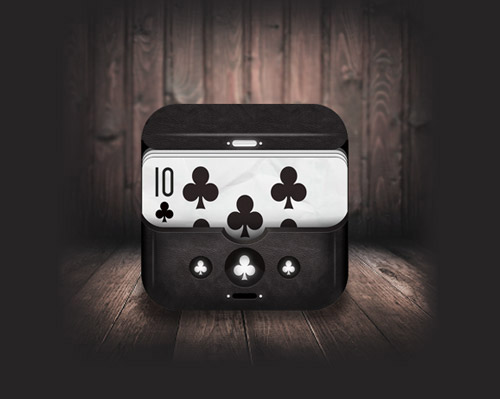 Poker mobile app icons