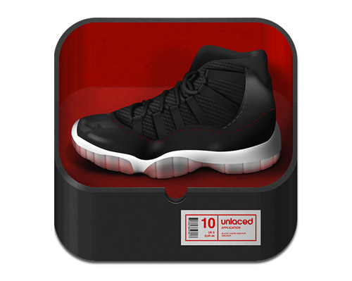 Unlaced mobile app icons