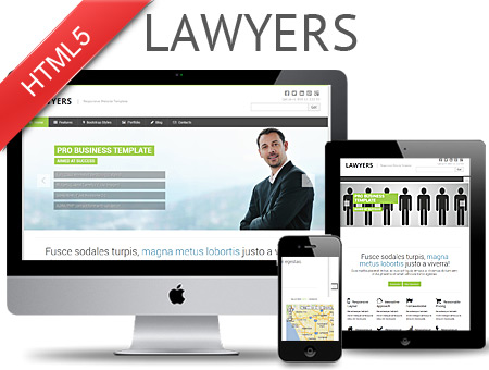 Lawyers – Responsive Web Template