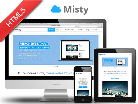 Misty – Advanced Responsive Web Template