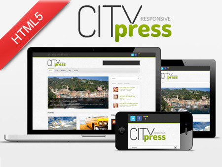 Citypress – Responsive Blog-Like Website Template
