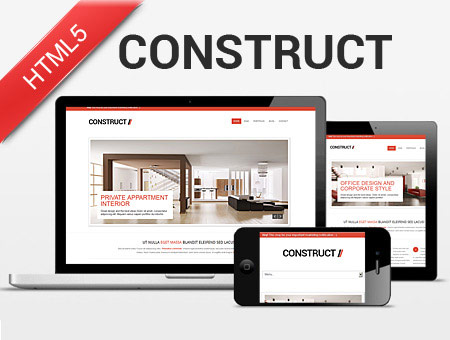 Construct – Responsive Template for Interior Designer