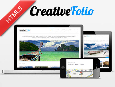 Creative portfolio HTML5 responsive web Template