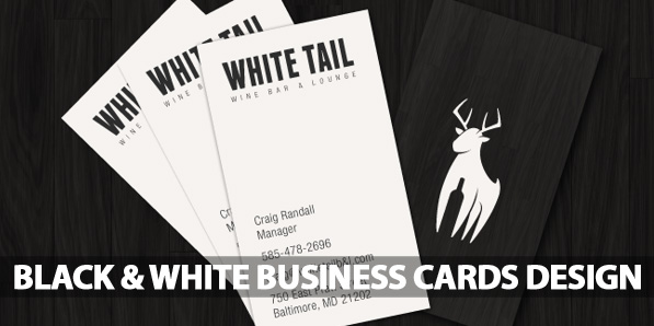 Black and White Business Cards Design (50 Inspiring Examples)