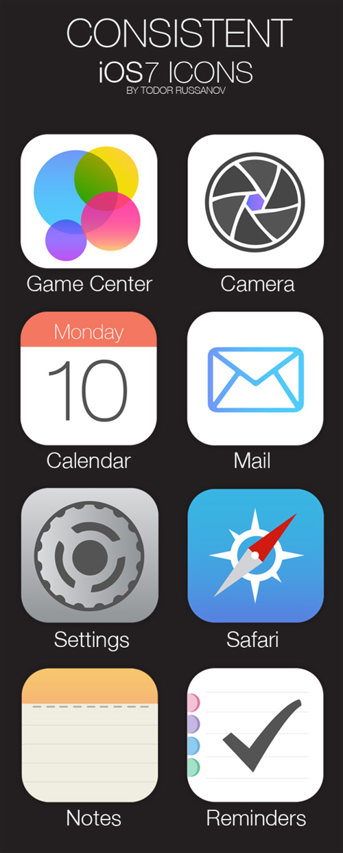 Consistent iOS7 Icons