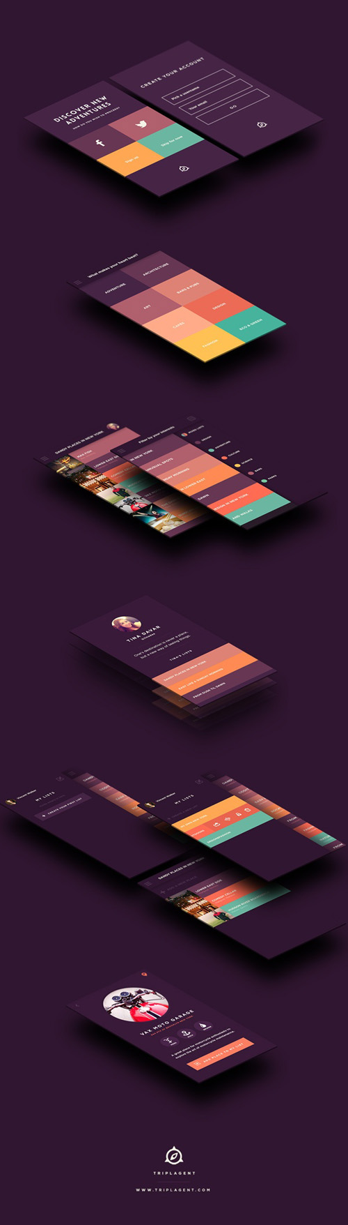 Flat Mobile UI Design and UX-14