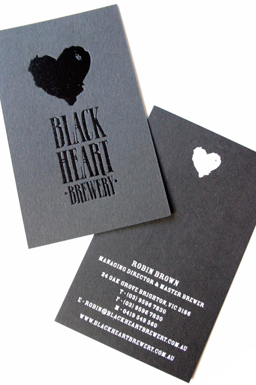 Black and White Business Cards Design