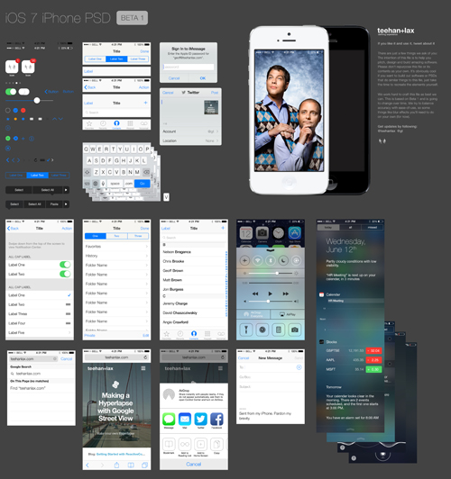 iOS 7 PSD Download