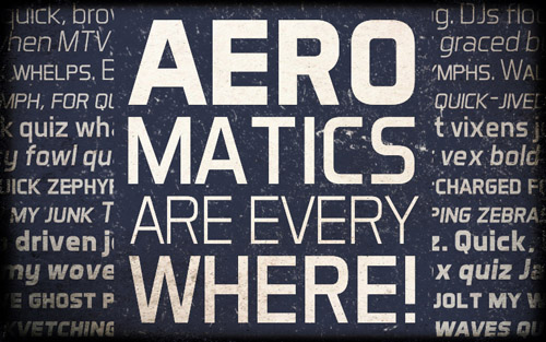 Aero Matics Font